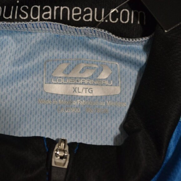 NWT LOUIS GARNEAU | Short Sleeve Cycling Jersey Branded Blue | Sz. S, L, XL - Picture 10 of 10